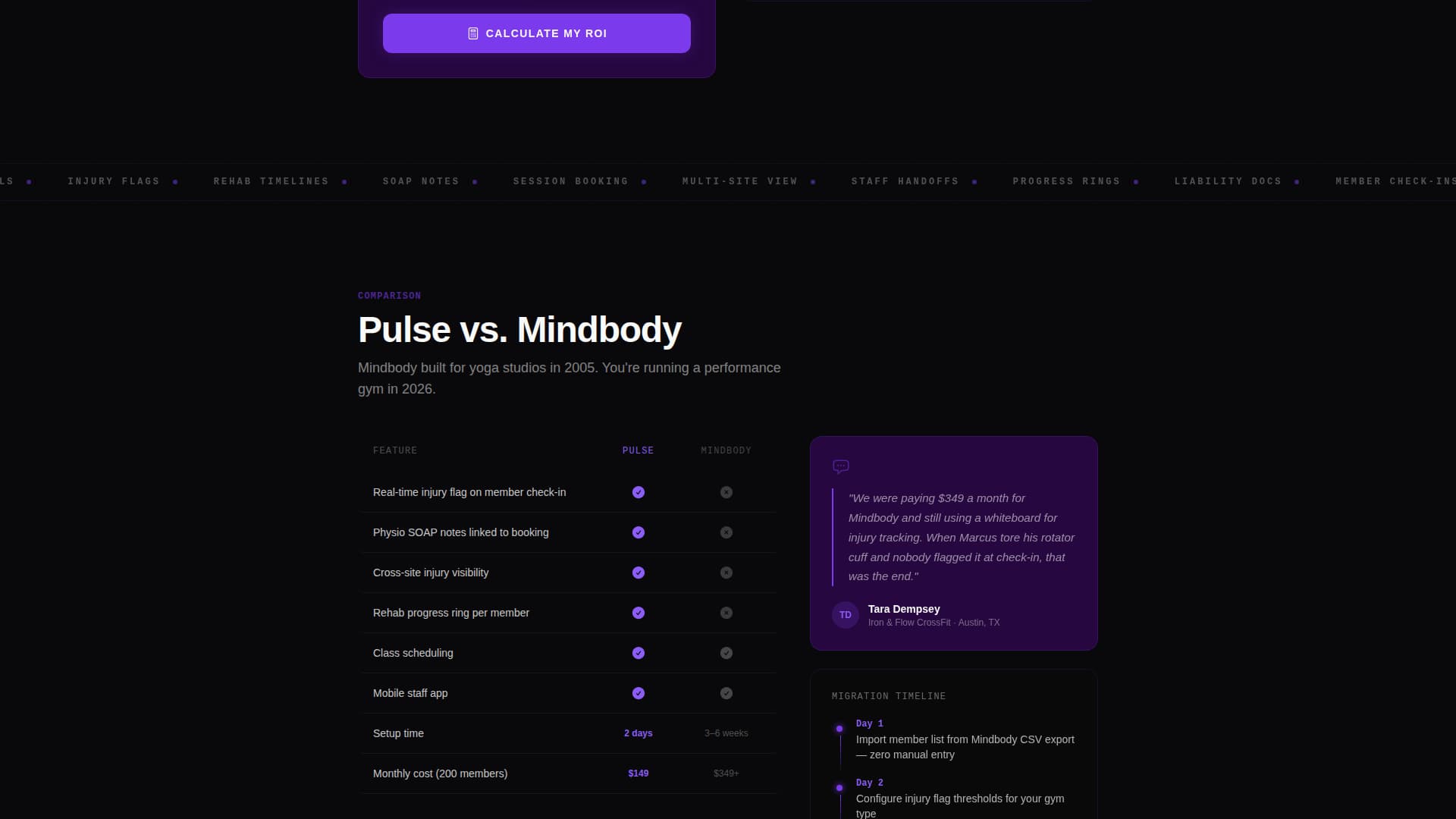 Fitness & Gym Software Advanced Reviews Website Template
