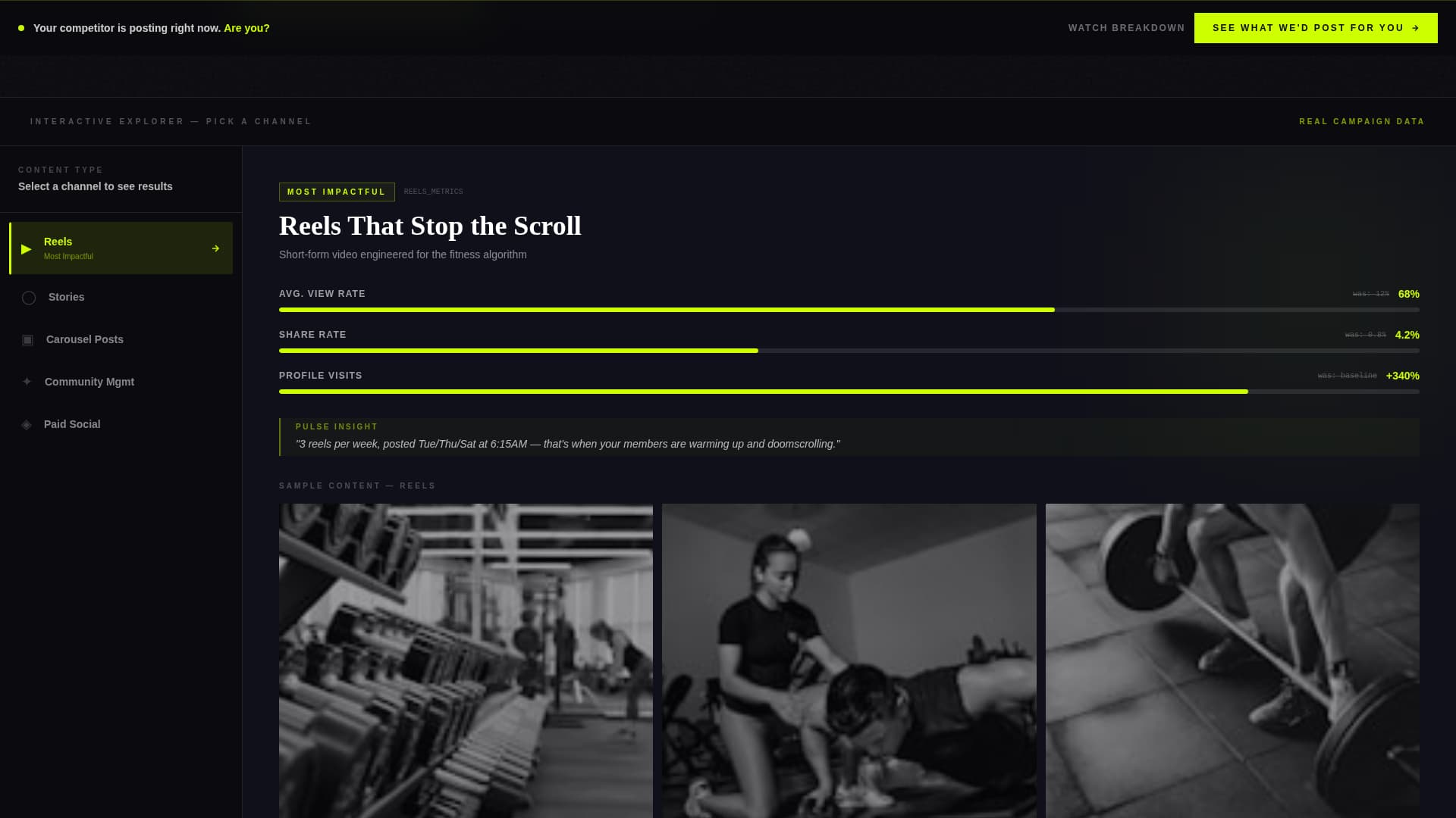 Fitness & Gym Software Specialist Booking Website Template