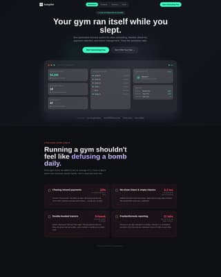 Fitness & Gym Software Complete Reviews Website Template