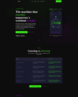 Pulse - Adaptive Fitness Landing Page Template