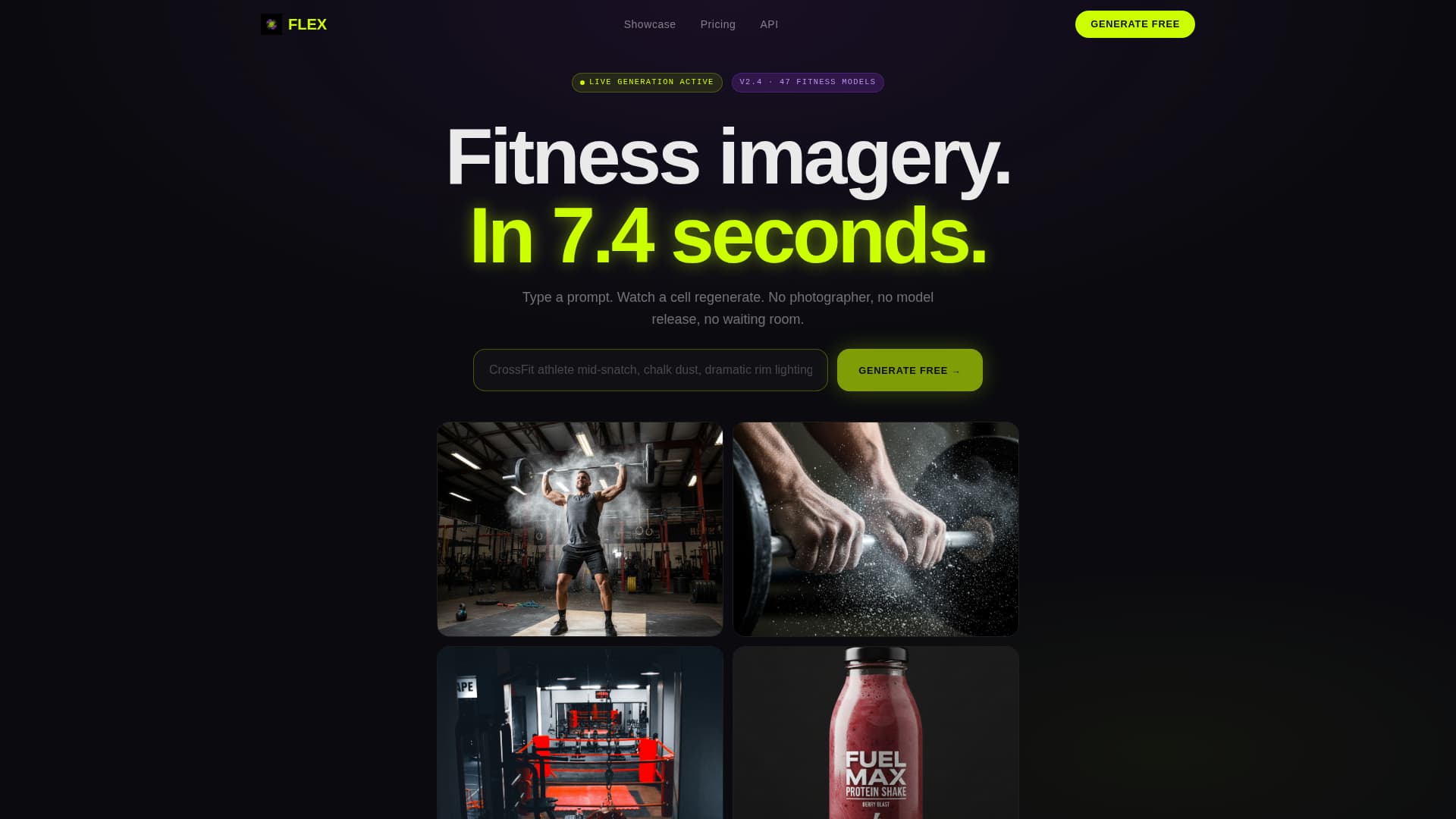 Flex - Dynamic Fitness Landing Page Template