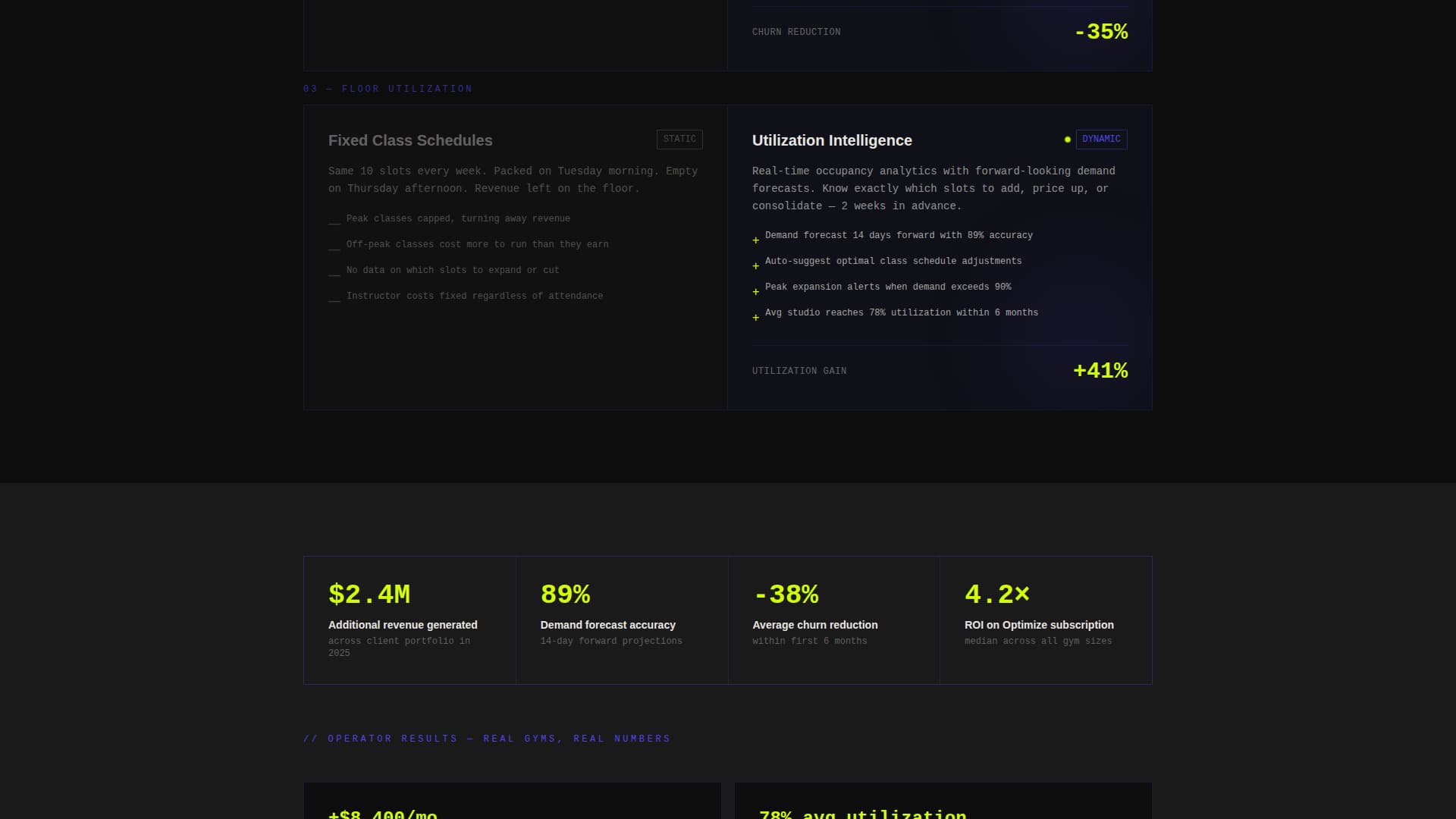 AI for Fitness Pricing Website Template