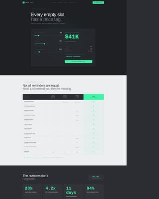 Fitness Email Marketing Booking Website Template