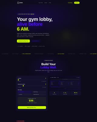 Grind - Dynamic Fitness Landing Page Template