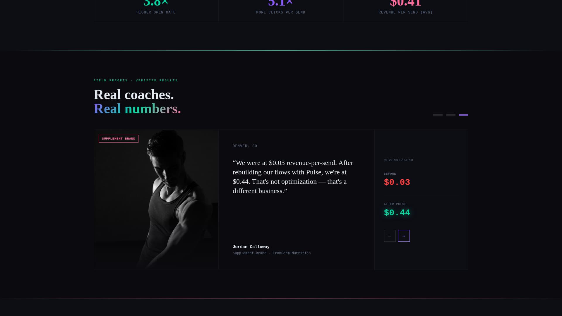 Fitness - High-Converting Email Landing Page Template