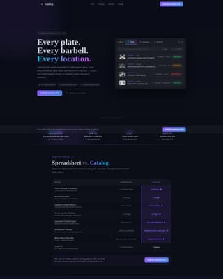 Catalog - Powerful Inventory Landing Page Template