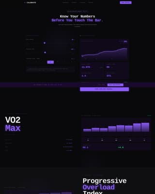 Calibrate - Precision Fitness Landing Page Template