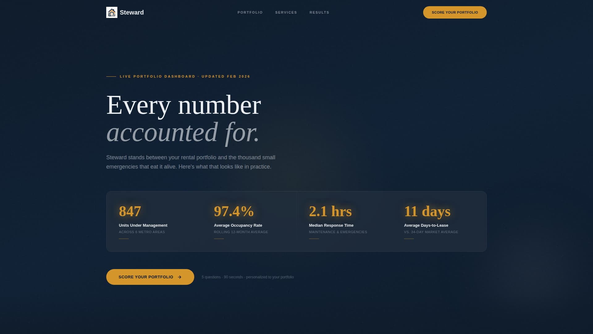 Steward - Authoritative Propertymanagement Landing Page Template