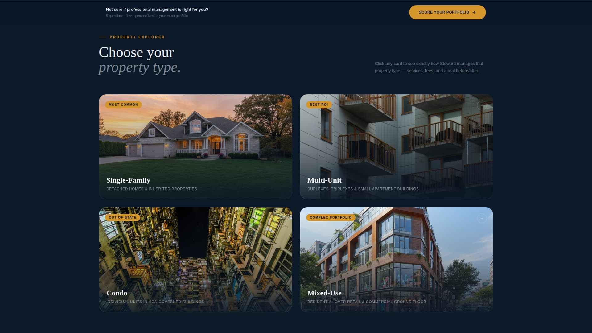 Steward - Authoritative Propertymanagement Landing Page Template