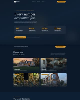 Steward - Authoritative Propertymanagement Landing Page Template