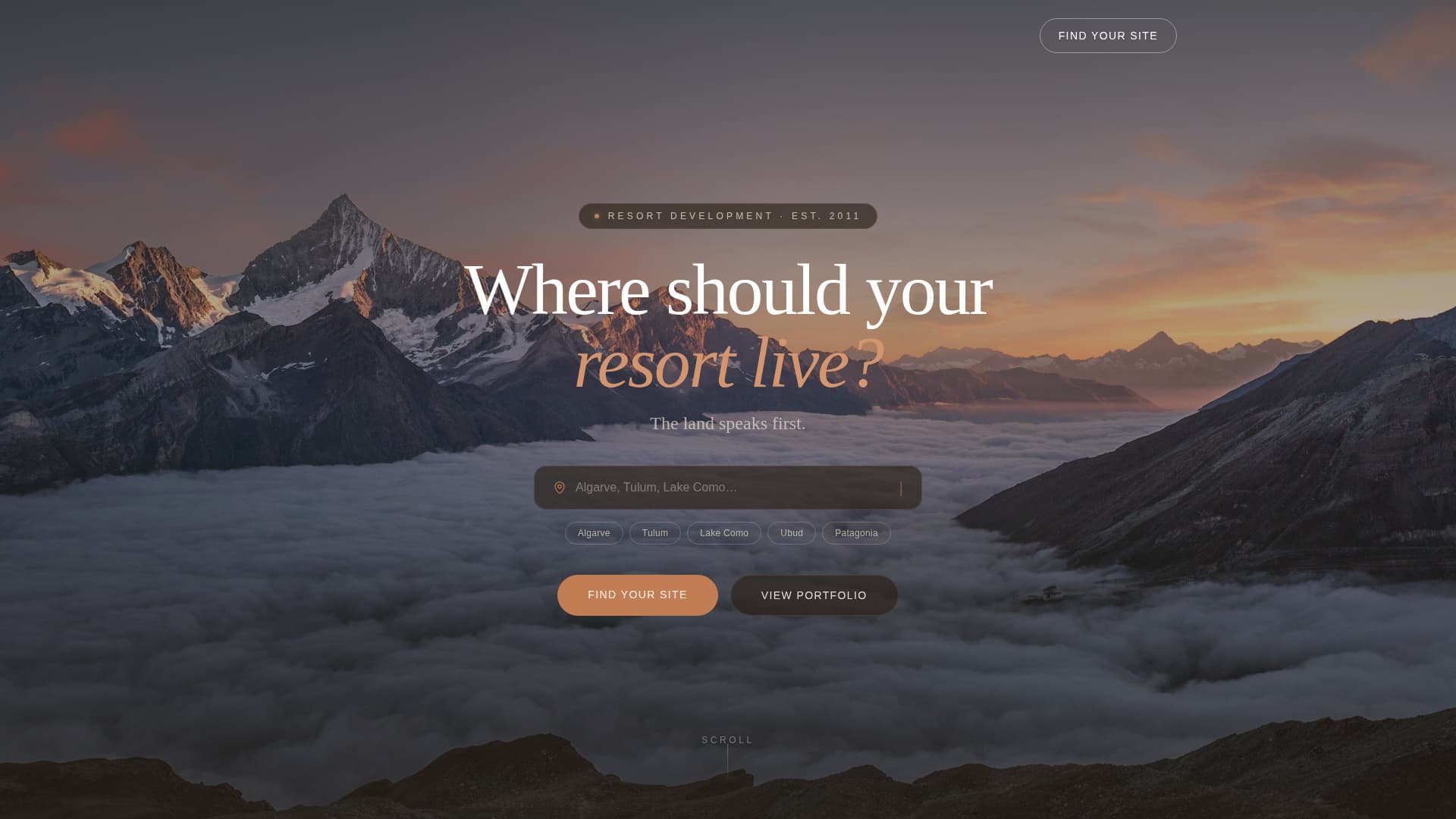 Haven - Immersive Resortdeveloper Landing Page Template