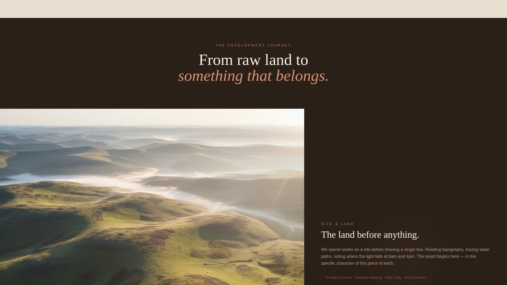 Haven - Immersive Resortdeveloper Landing Page Template