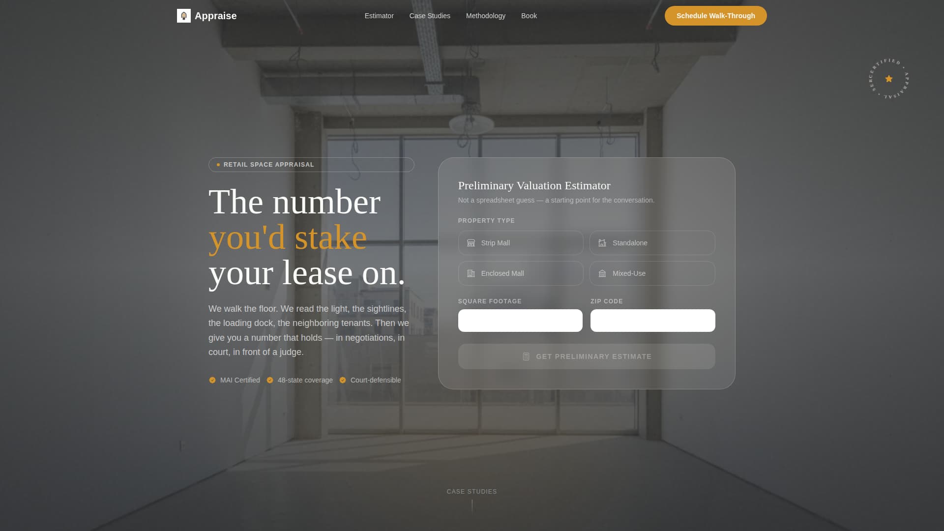 Appraise - Authoritative Retail Landing Page Template