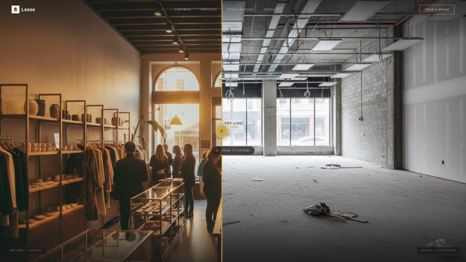 Lease - Transformative Retail Landing Page Template