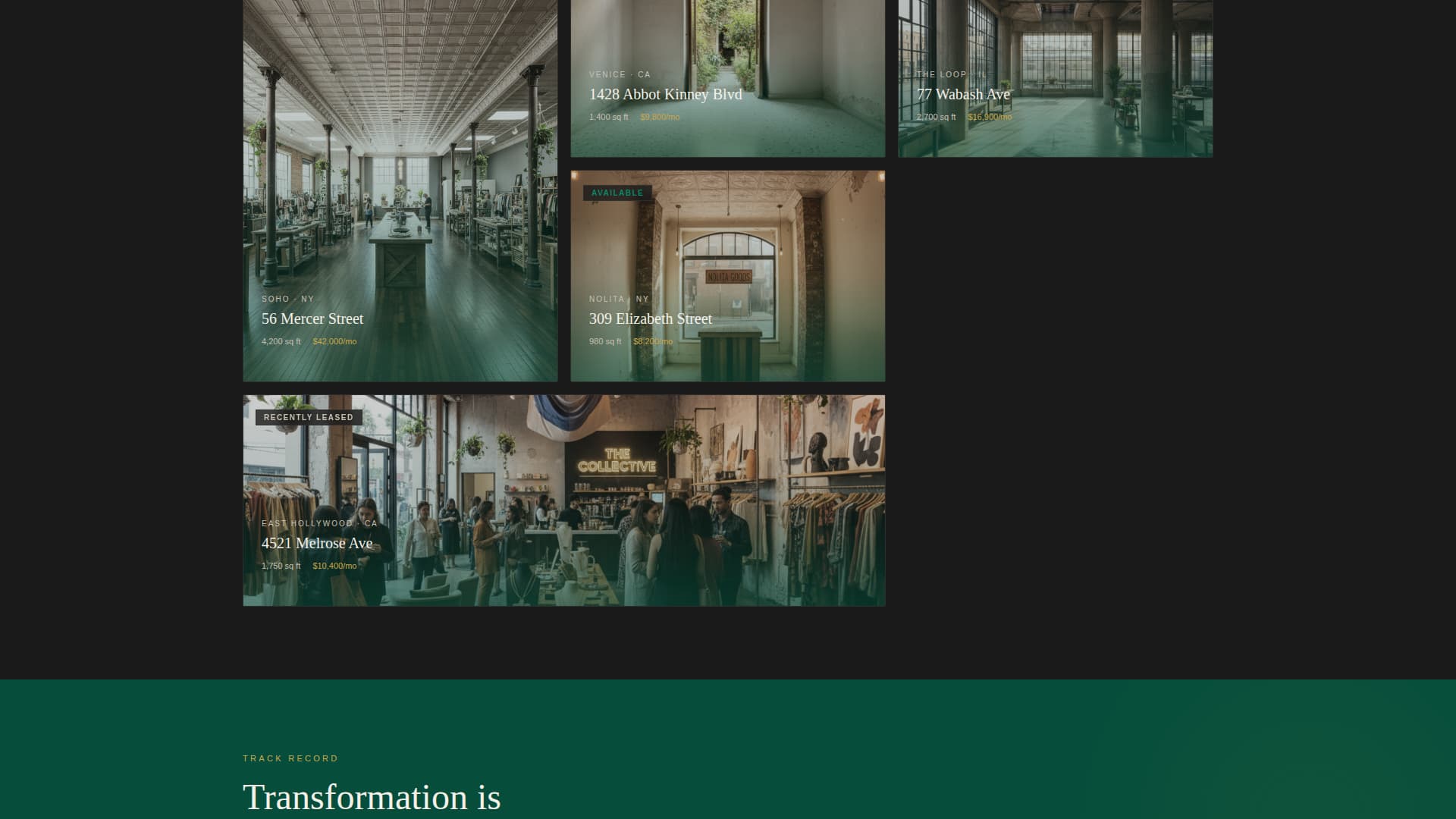 Lease - Transformative Retail Landing Page Template