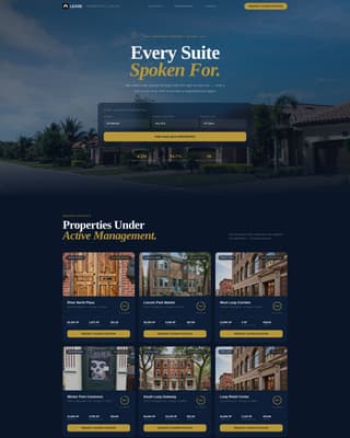 Lease - Executive Retail Landing Page Template