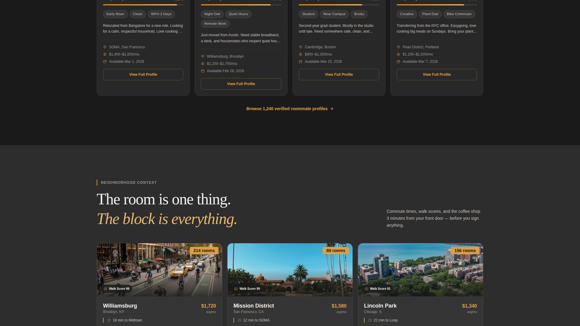 Flatshare - Trusted Roommate Landing Page Template