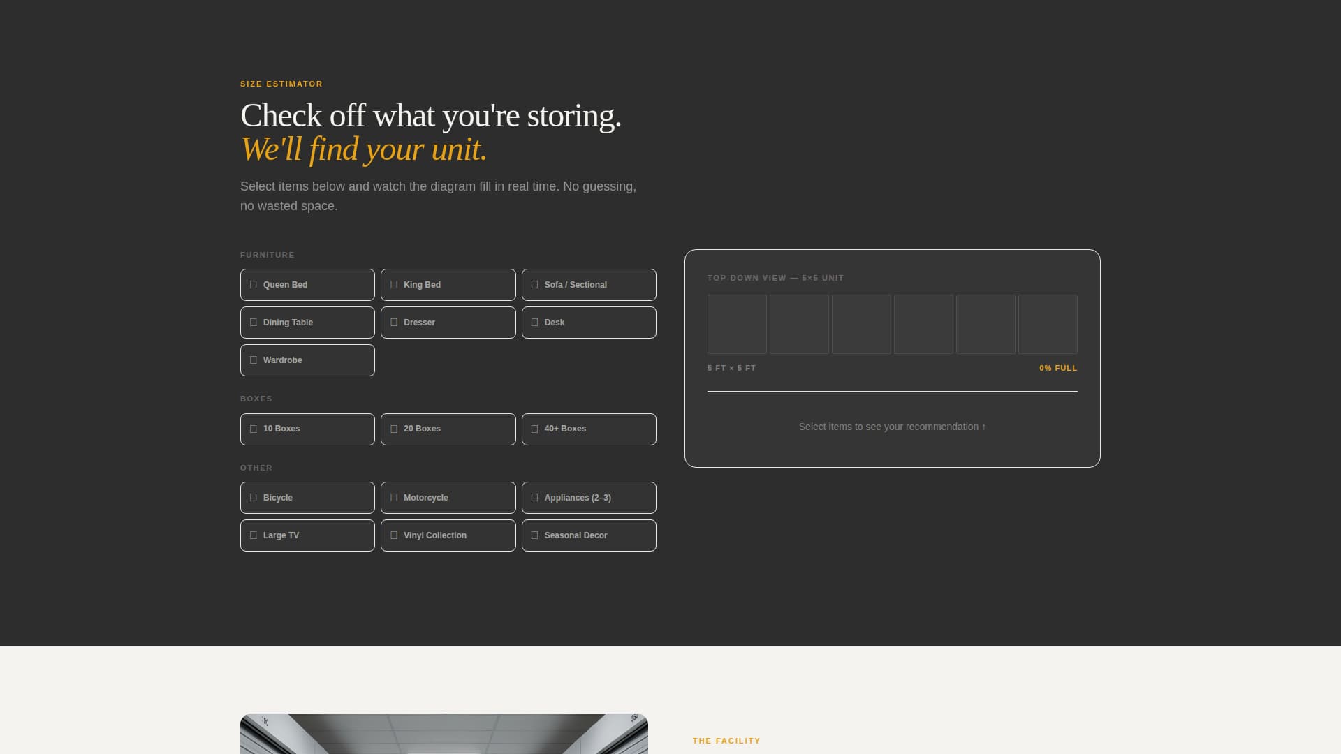 Stash - Precision Selfstorage Landing Page Template