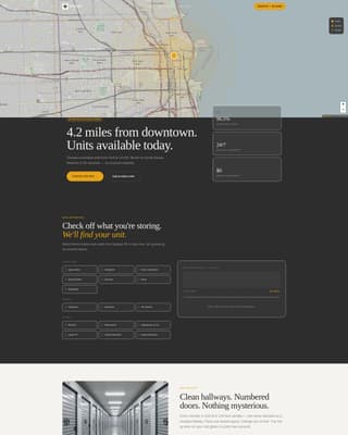 Stash - Precision Selfstorage Landing Page Template