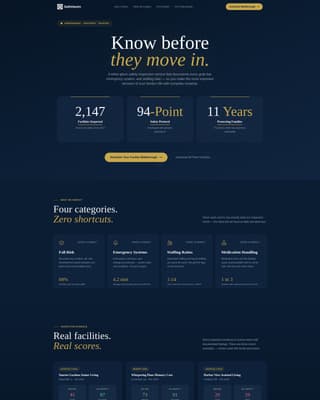 Safehaven - Trusted Seniorliving Landing Page Template