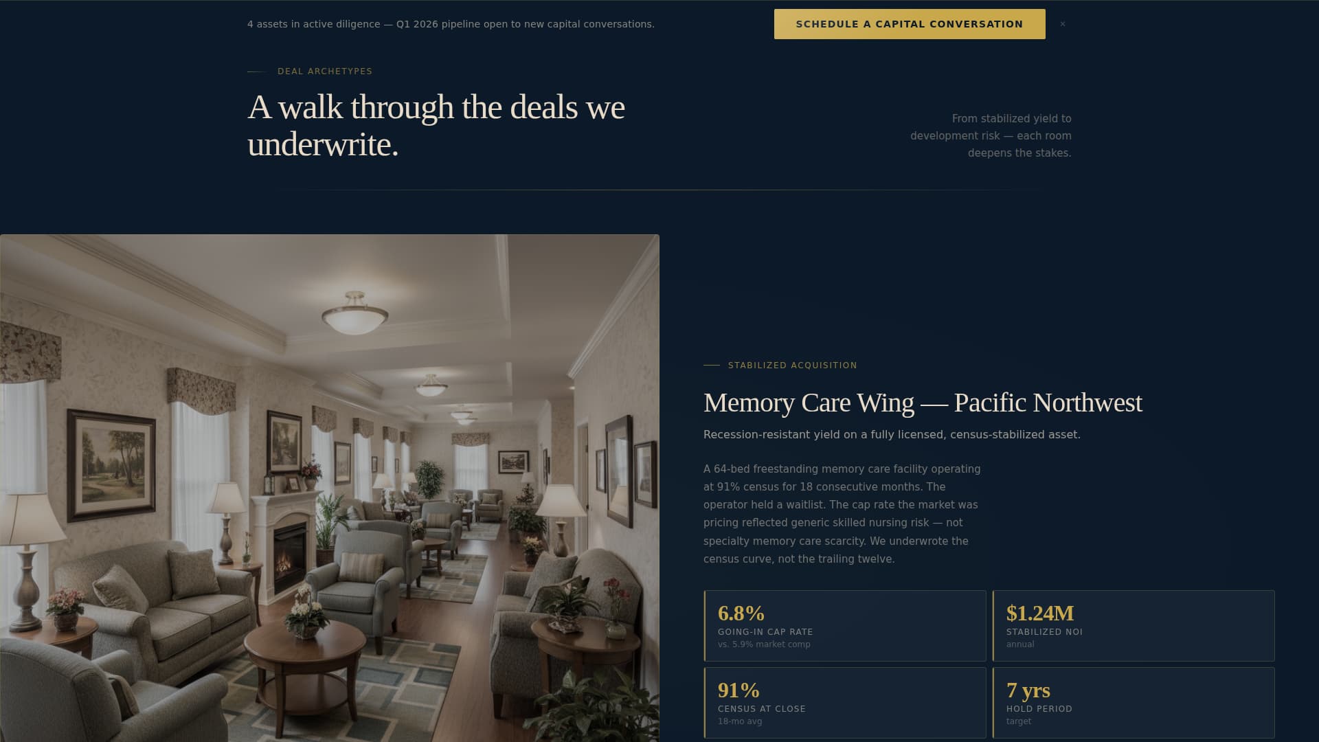 Allocate - Prestigious Seniorliving Landing Page Template
