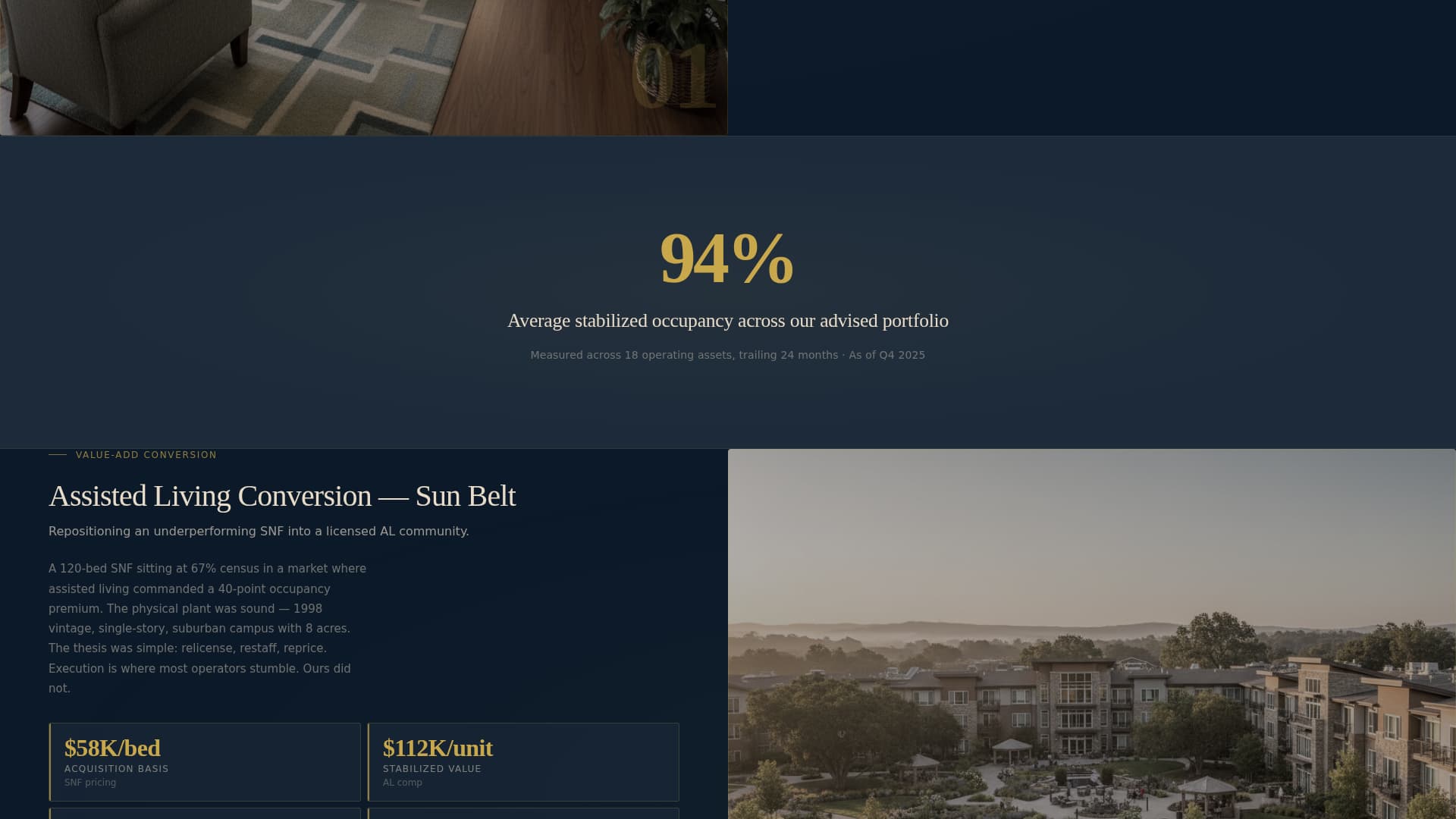 Allocate - Prestigious Seniorliving Landing Page Template
