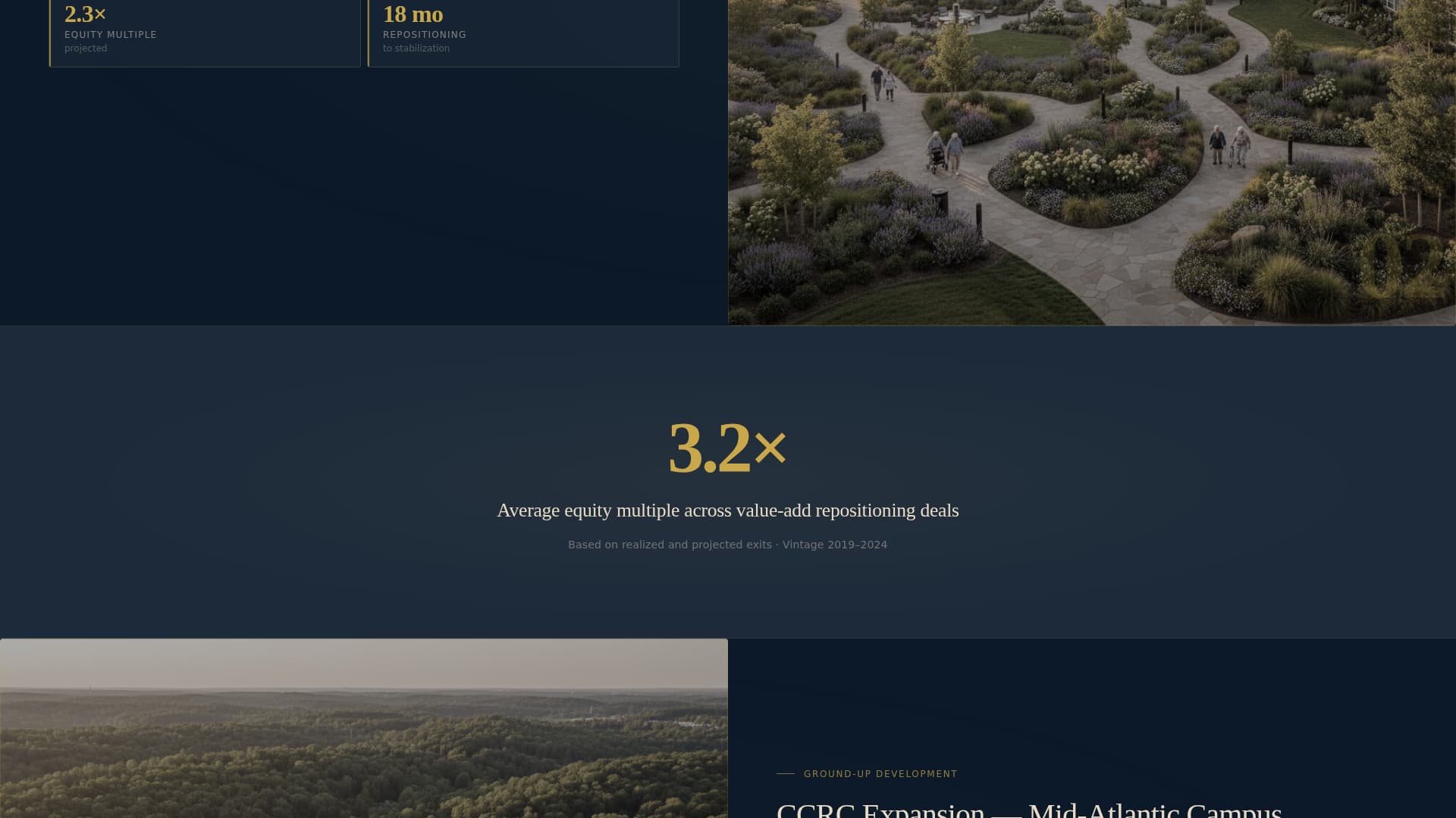 Allocate - Prestigious Seniorliving Landing Page Template