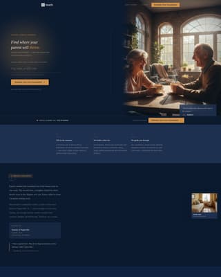 Hearth - Trusted Seniorliving Landing Page Template