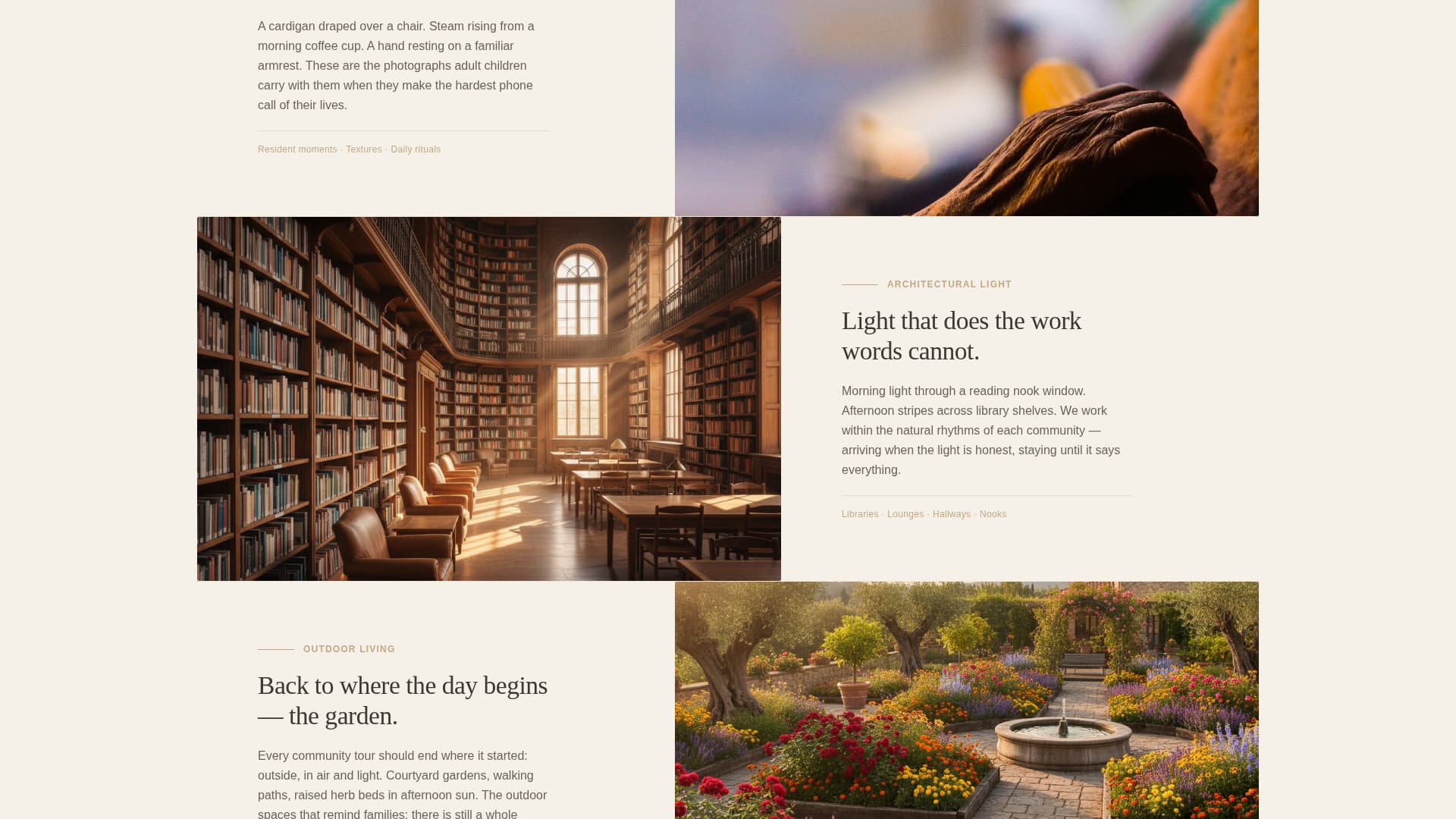 Dwell - Heartfelt Seniorliving Landing Page Template