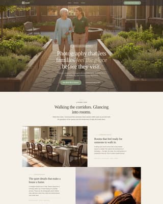 Dwell - Heartfelt Seniorliving Landing Page Template