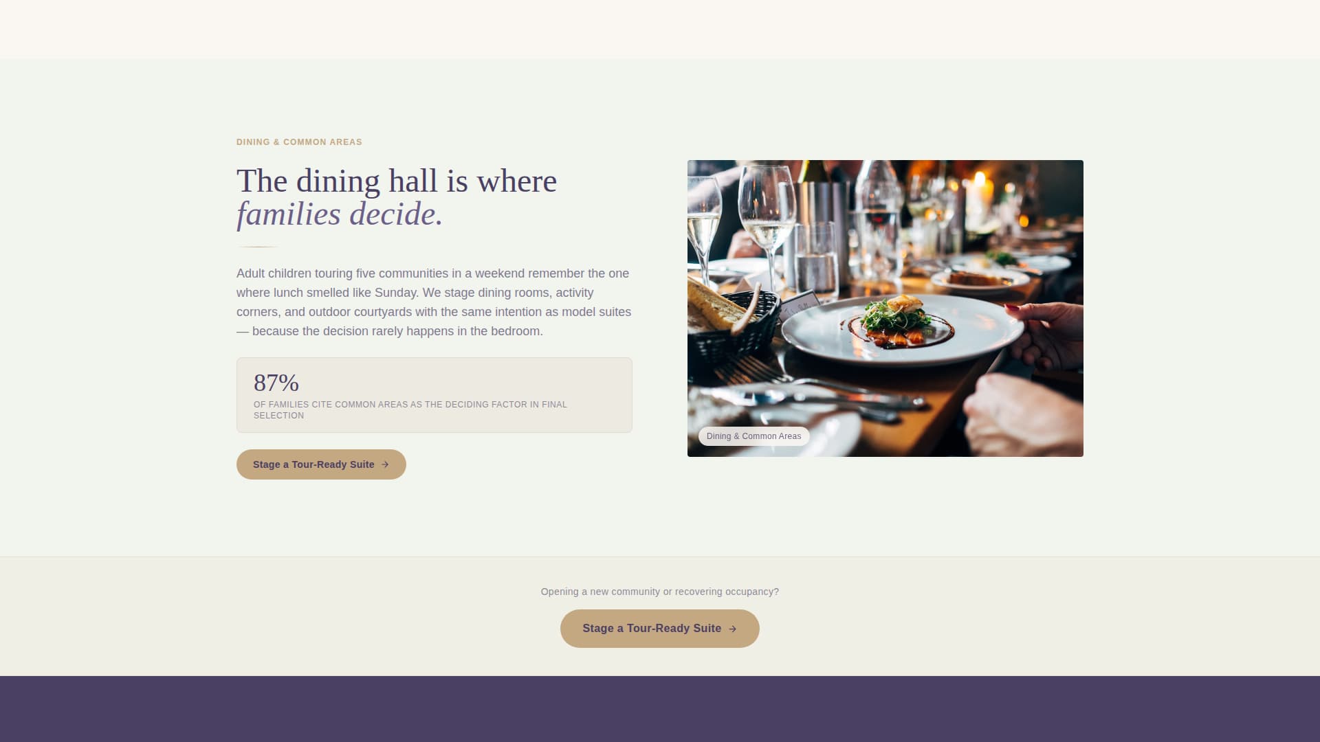 Settle - Heartfelt Seniorliving Landing Page Template