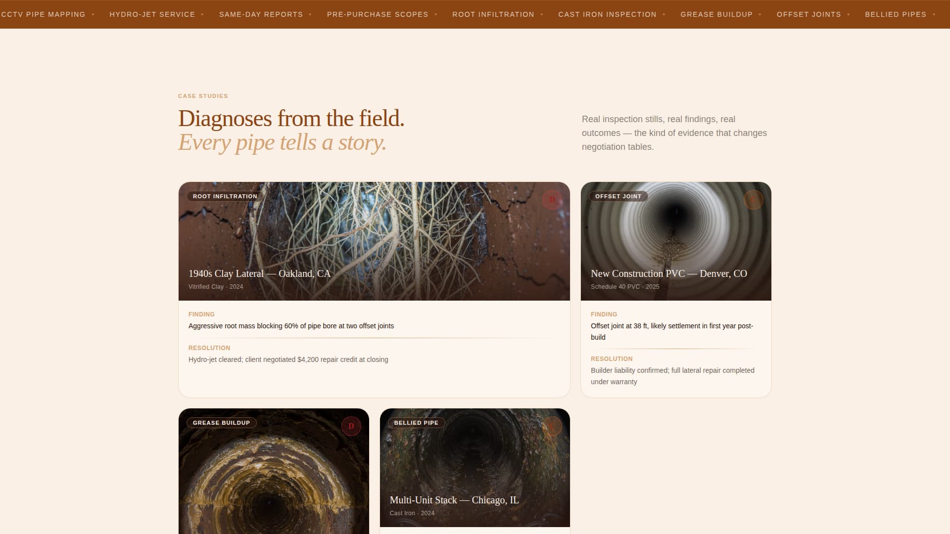 Mainline - Precision Plumbing Landing Page Template