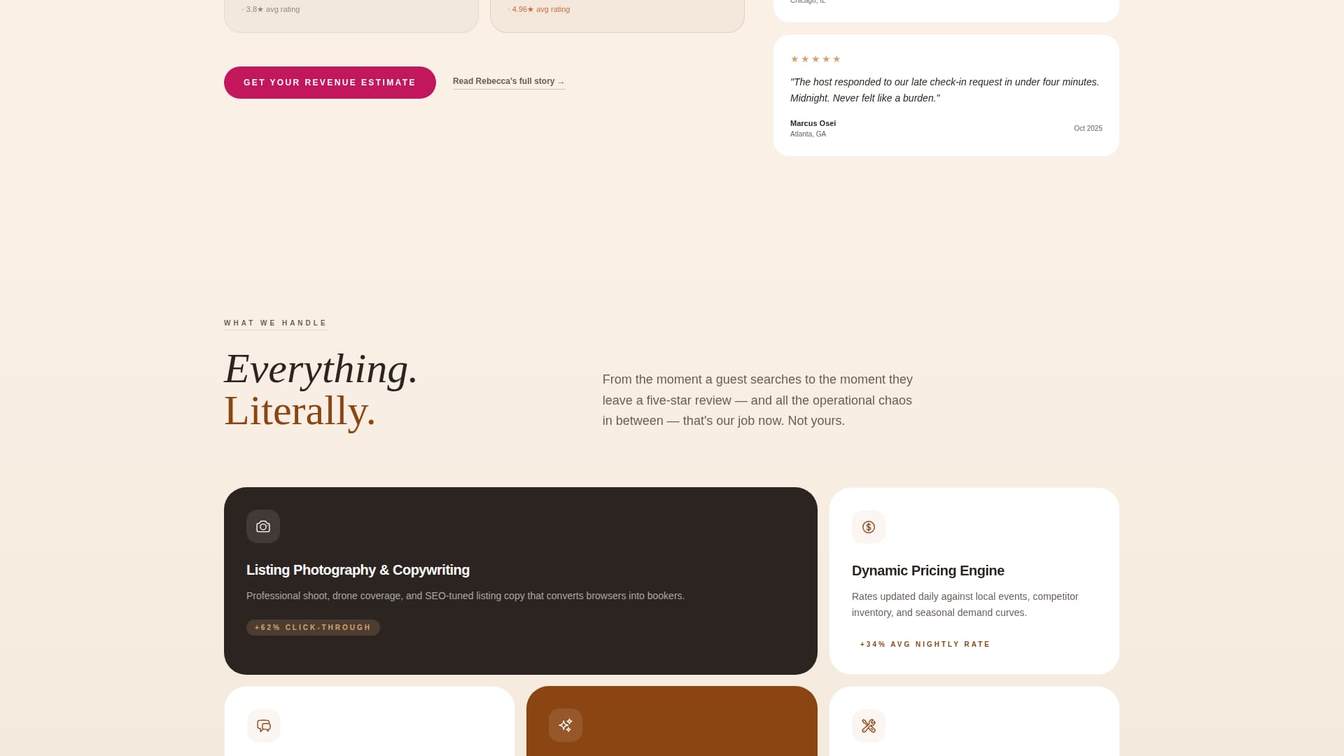 Hostmanager - Effortless Rental Landing Page Template