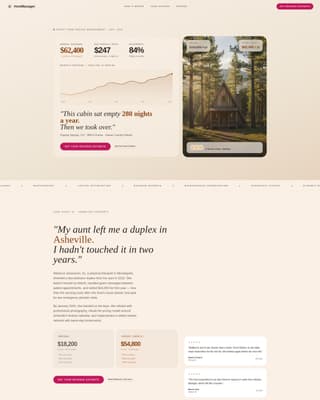 Hostmanager - Effortless Rental Landing Page Template