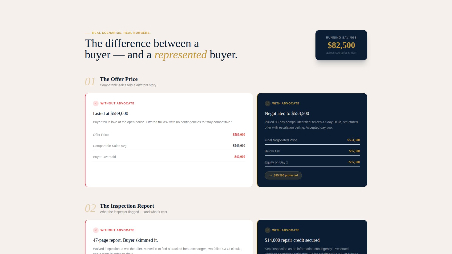 Advocate - Strategic Homebuyer Landing Page Template