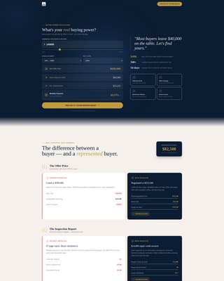 Advocate - Strategic Homebuyer Landing Page Template