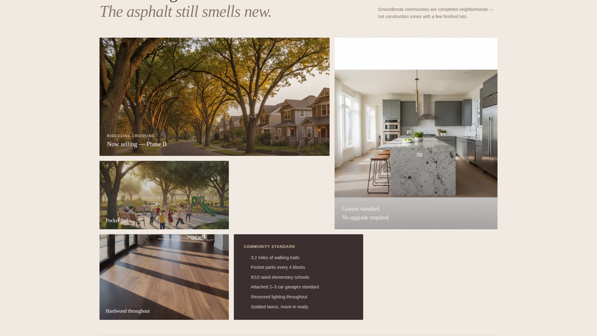 Groundbreak - Immersive Homebuilder Landing Page Template