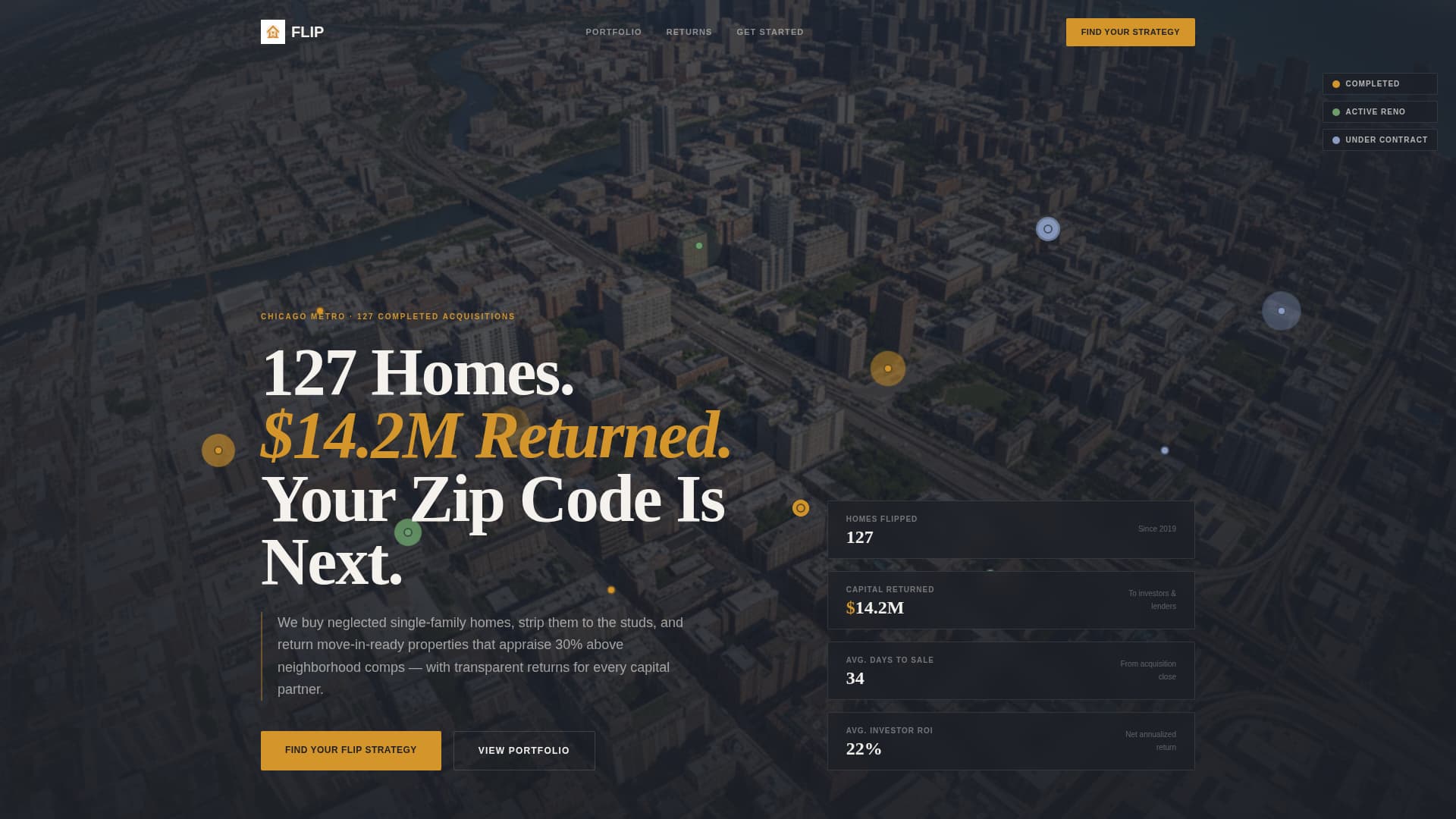 Flip - Authoritative Propertyflipping Landing Page Template