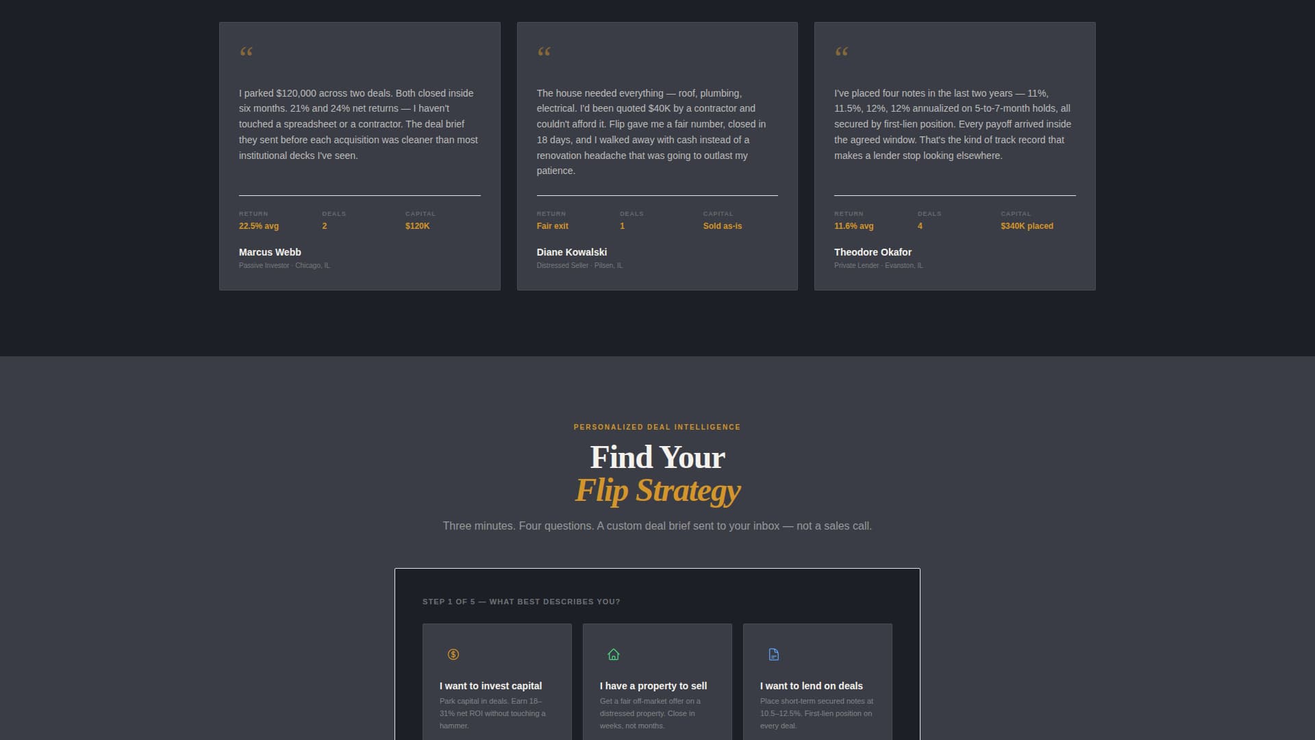 Flip - Authoritative Propertyflipping Landing Page Template