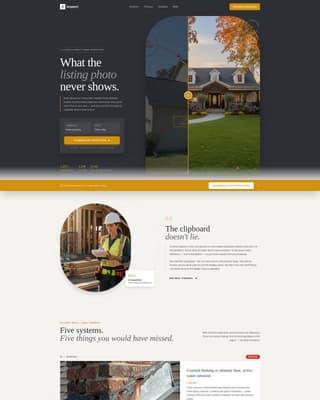 Inspect - Precision Homeinspector Landing Page Template