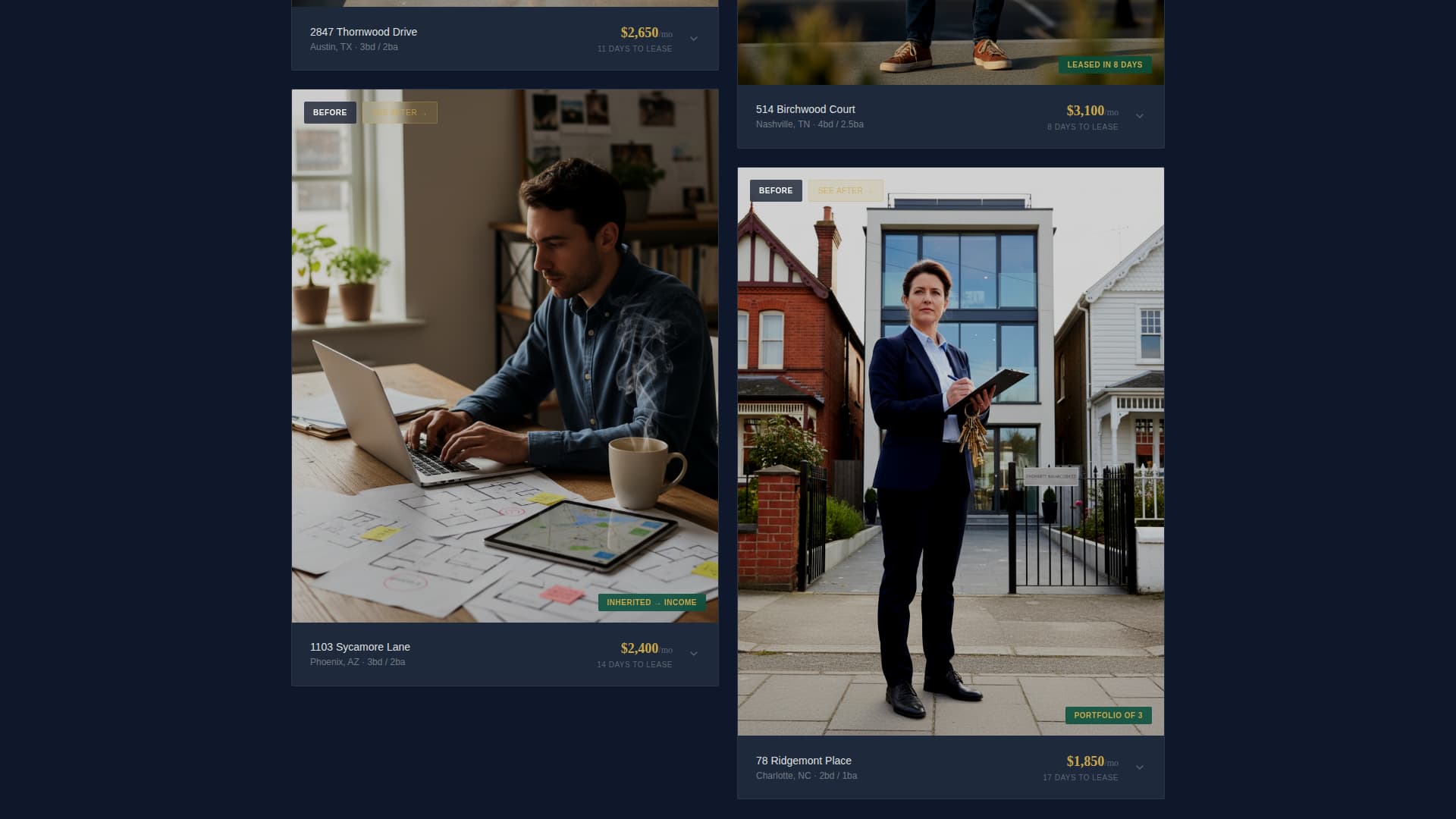 Steward - Precision Property Landing Page Template