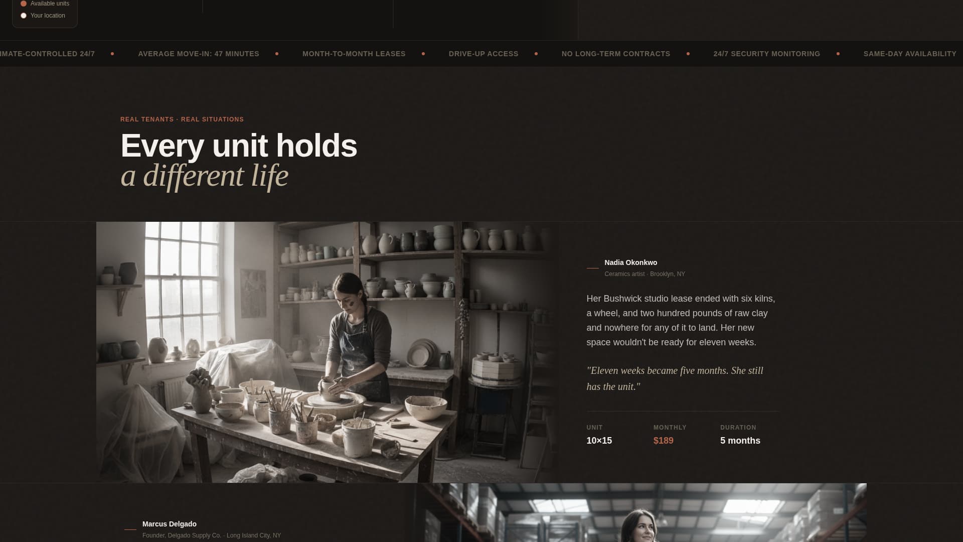 Stash - Seamless Storage Landing Page Template