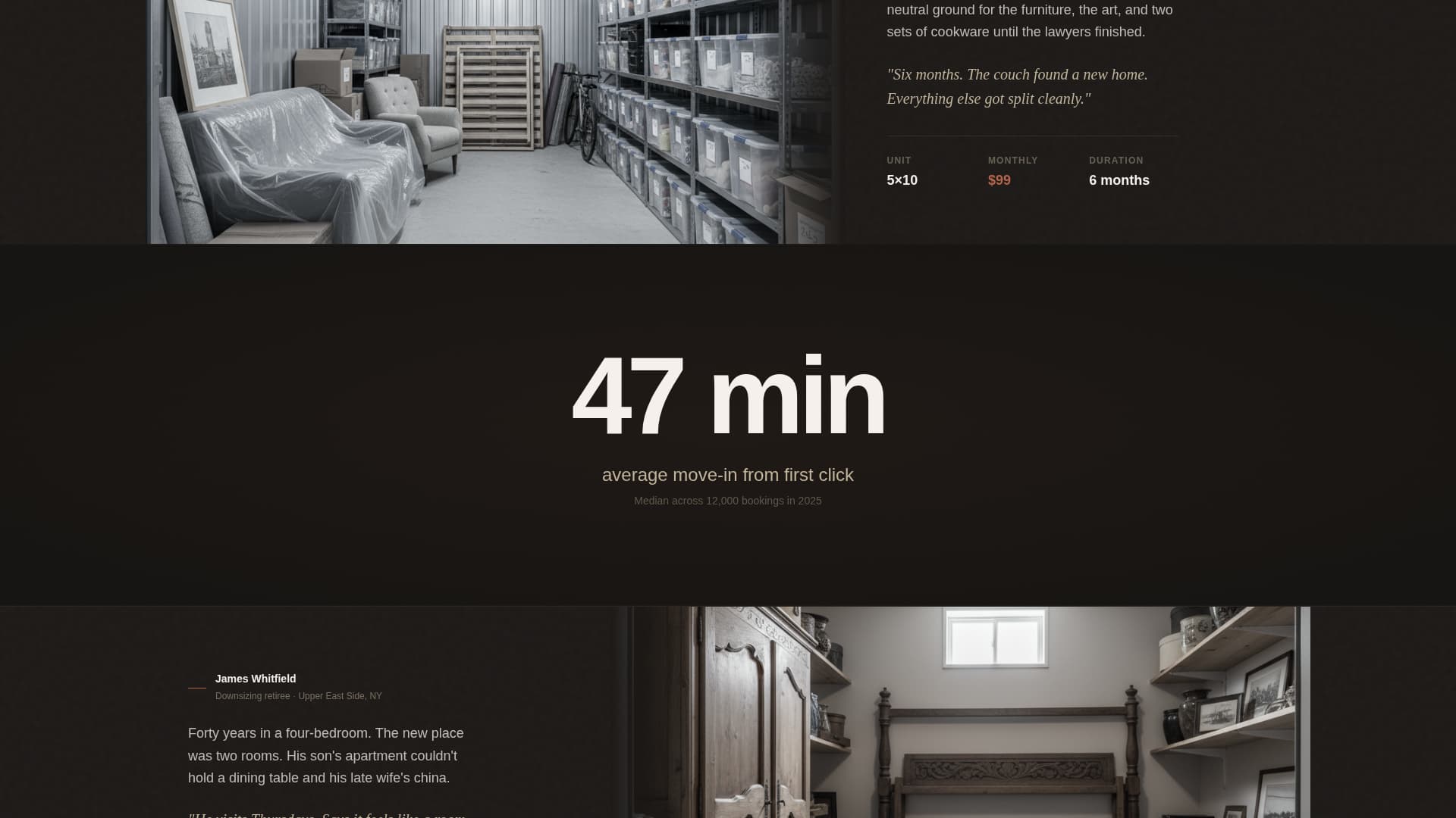 Stash - Seamless Storage Landing Page Template
