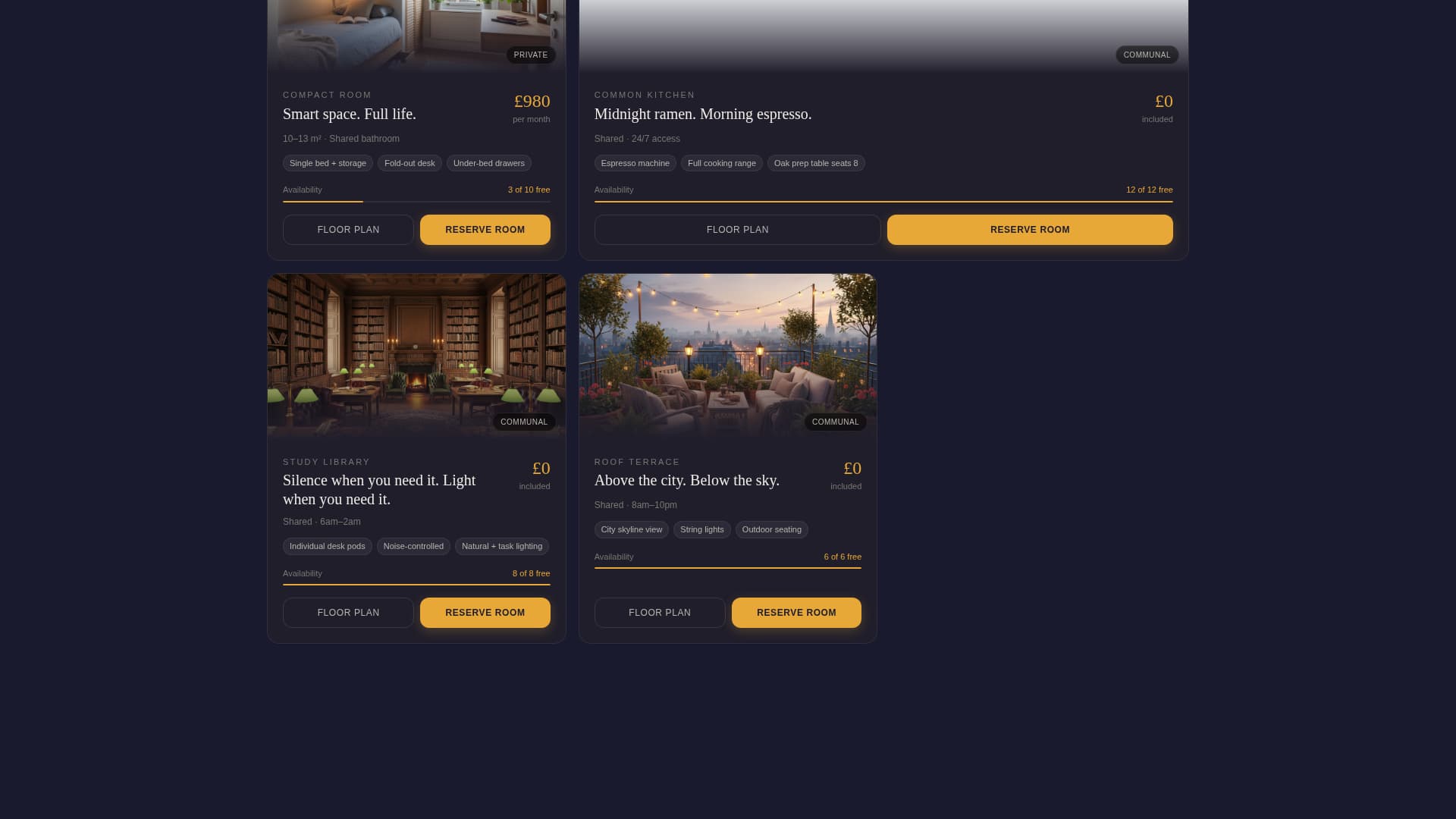 Dwell - Immersive Studenthousing Landing Page Template