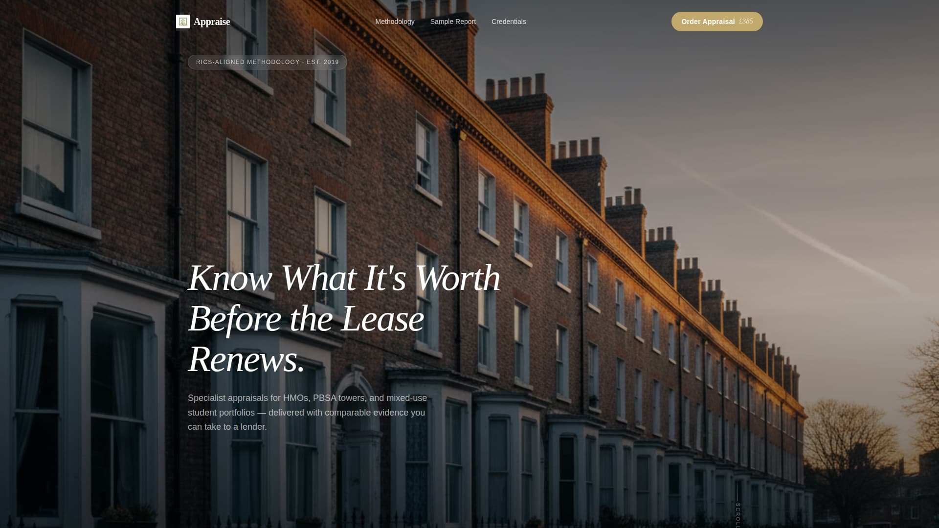 Appraise - Trusted Studenthousing Landing Page Template