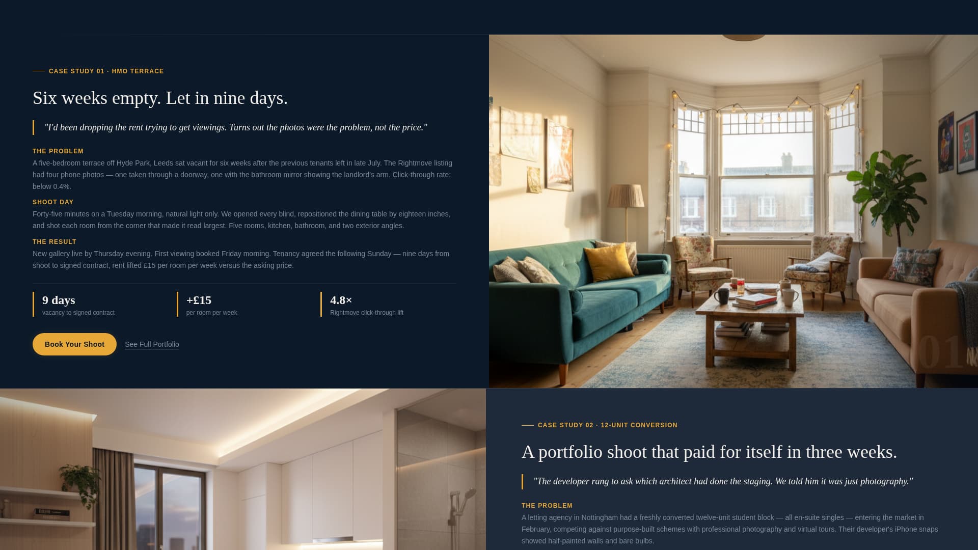 Listing - Luminous Studenthousing Landing Page Template
