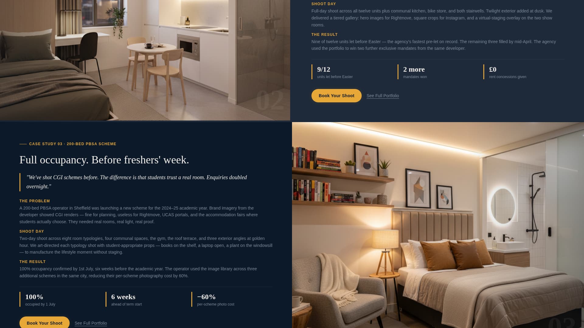 Listing - Luminous Studenthousing Landing Page Template