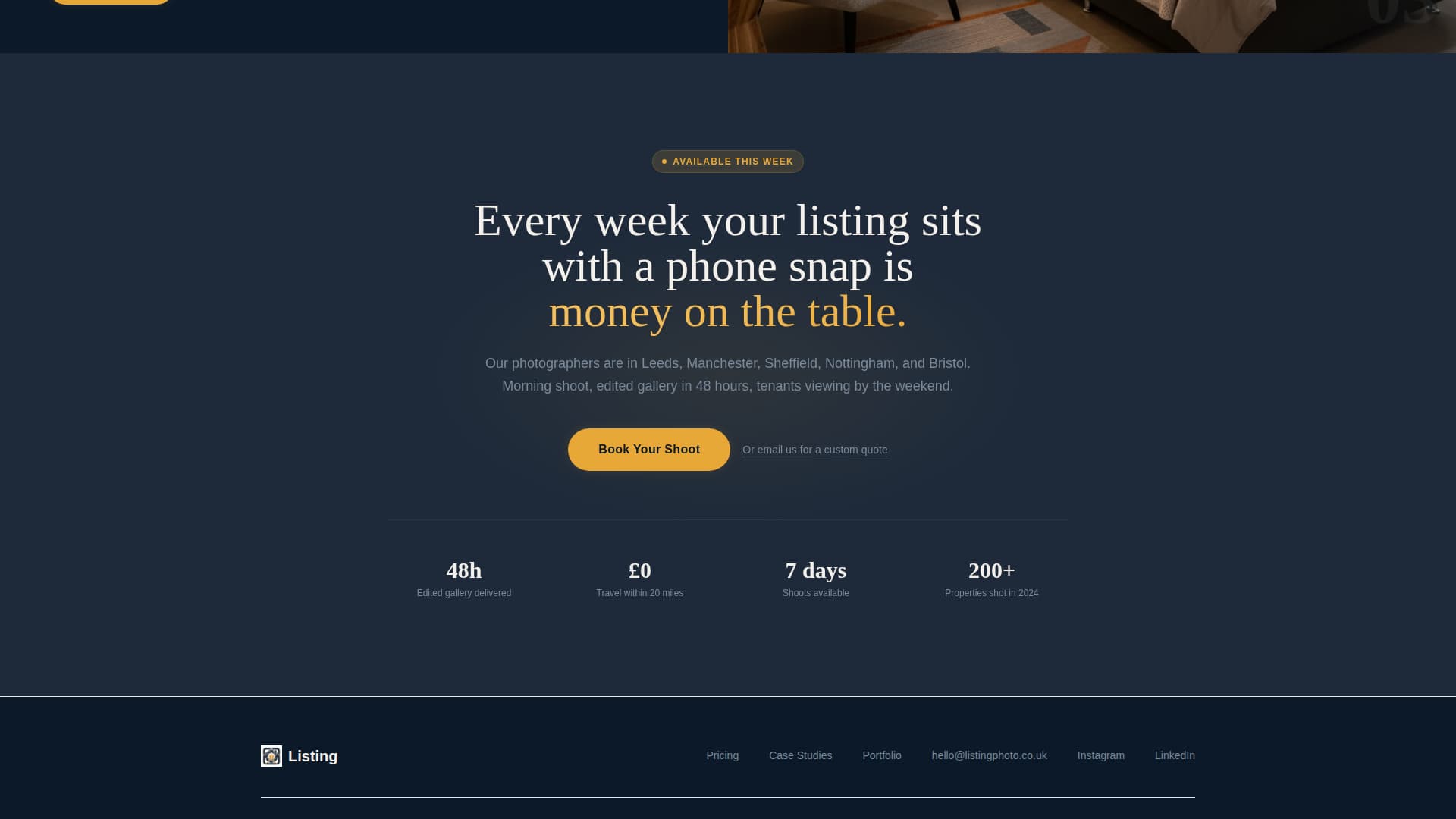 Listing - Luminous Studenthousing Landing Page Template