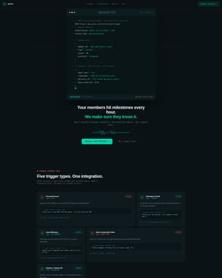 Pulse - Automated Milestone Landing Page Template