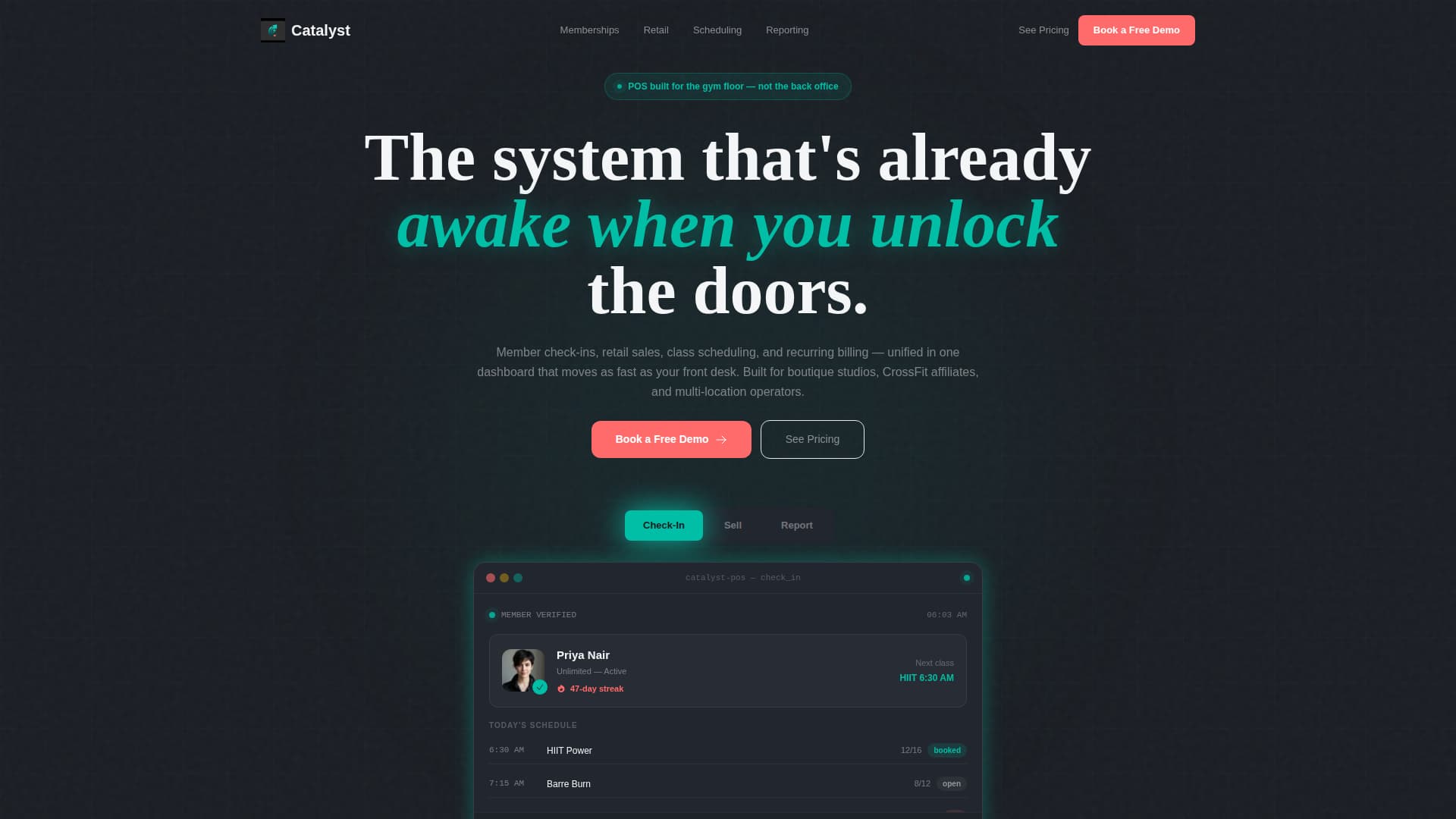 Catalyst - Dynamic Fitness Landing Page Template